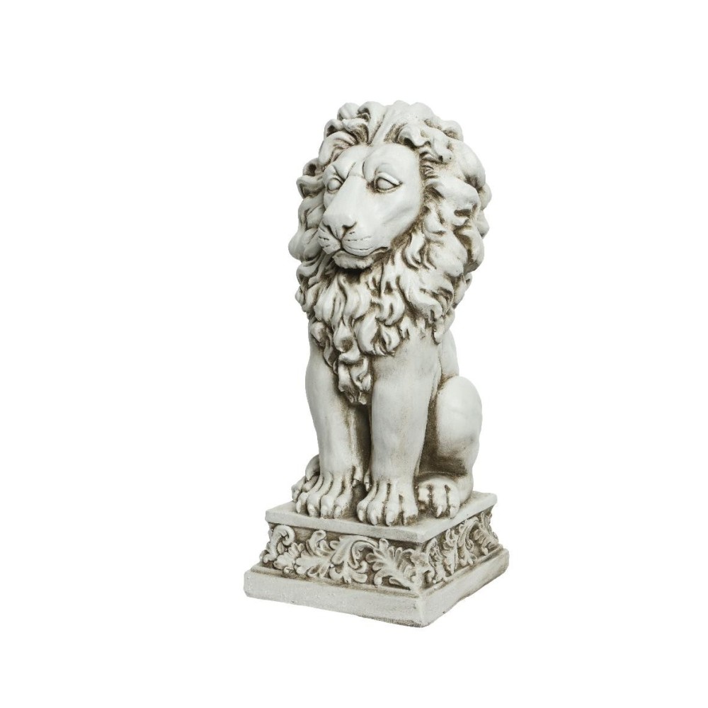 STATUA LEONE OFF WHITE H61